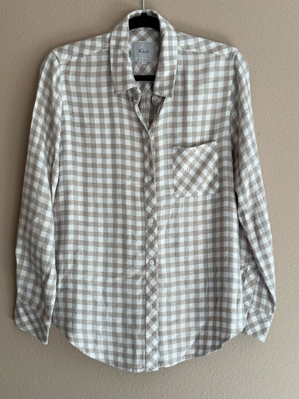 Rails, Long Sleeve Button-Up Women's Shirt, Size M